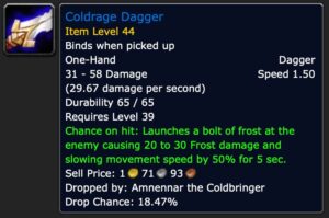 Coldrage Dagger