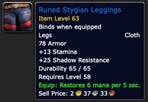 Runed Stygian Leggings