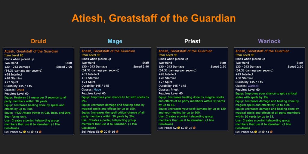 Atiesh Greatstaff of the Guardian