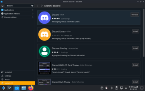 Discord install through Discover on Steam Deck