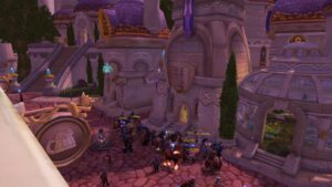 The inscription shop in Dalaran, where you can train to level professions past 350 using Northrend mats