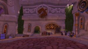The leatherworking shop in Dalaran, where you can train to level professions past 350 using Northrend mats