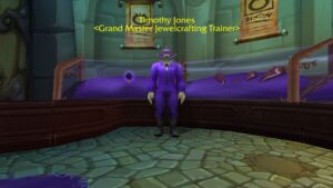 Timothy Jones offers the jewelcrafting daily quests worth good gold throughout WotLK Classic
