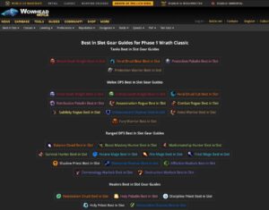 Wowhead Phase 1 BiS Guides, the easiest way for building your raid loot wishlist