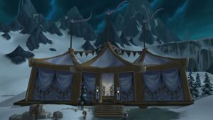 The Argent Pavilion, where you'll start your Argent Tournament questing. Located at the western end of the grounds.