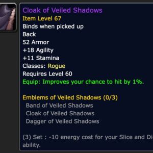 Cloak of Veiled Shadows