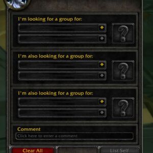 Looking For Group Tab Looking For Group Tab