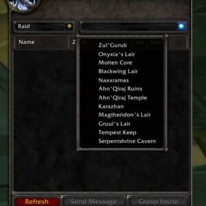 Looking For More Tab, Raids List Looking For More Tab, Raids List