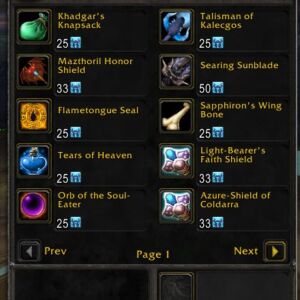 Geras TBC Classic BoJ items for Phase 4