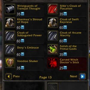 Geras TBC Classic BoJ items for Phase 4