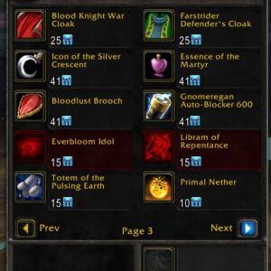 Geras TBC Classic BoJ items for Phase 4