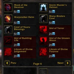 Geras TBC Classic BoJ items for Phase 4