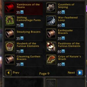 Geras TBC Classic BoJ items for Phase 4